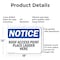 Signmission Roof Access Point Place Ladder Here OSHA Notice Sign, Aluminum, 18in W x 12in L, 2PK OS-2PACK-NS-A-1218-L-18120 - alternate 6